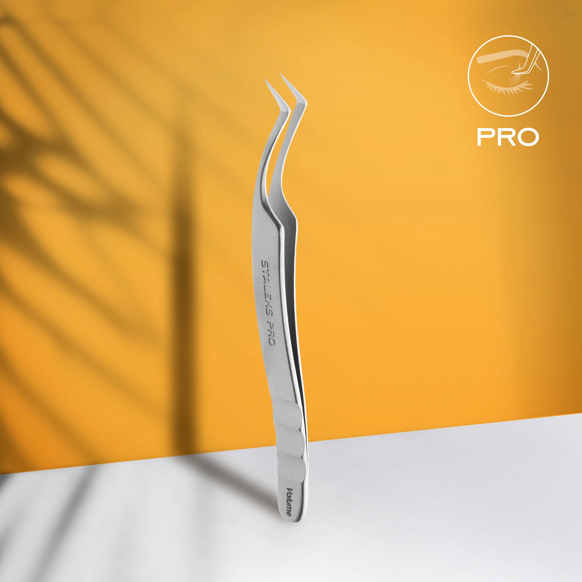 STALEKS Professional eyelash tweezers EXPERT 41 TYPE 2 (L-shaped, 40')