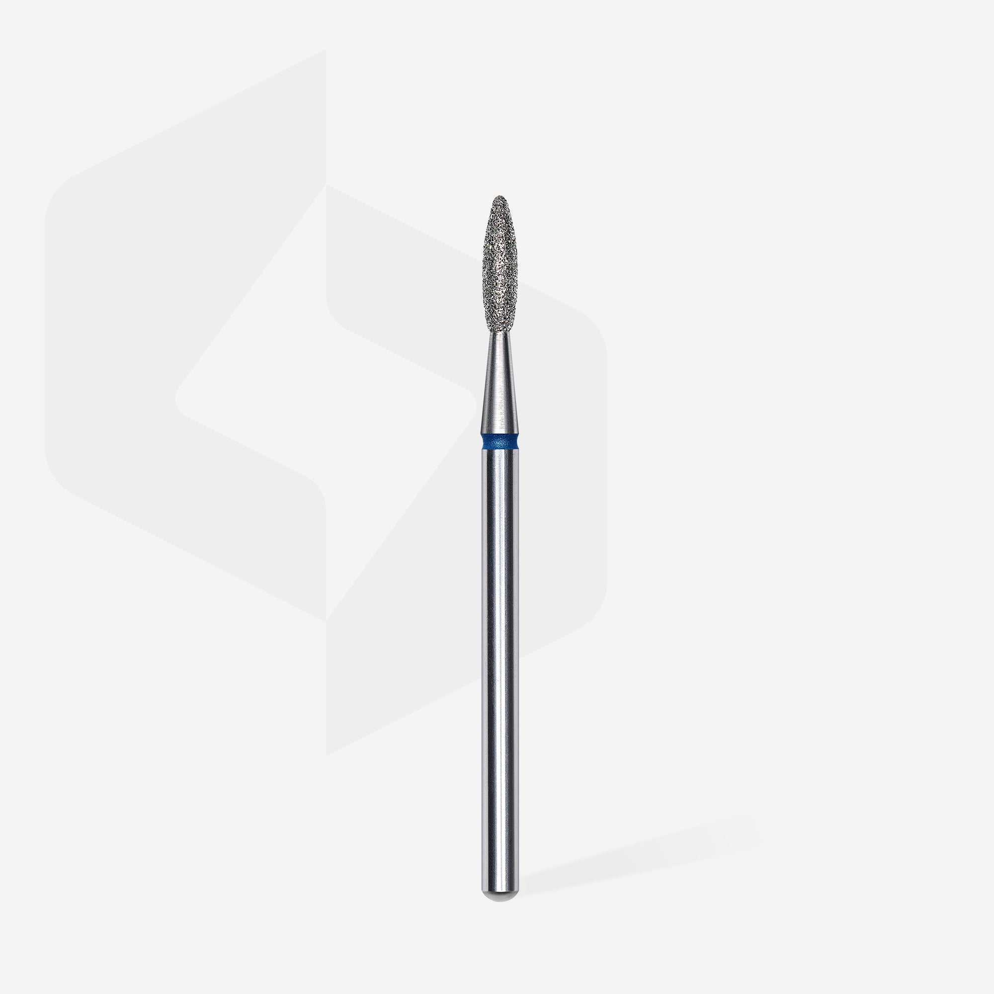 STALEKS Diamond nail drill bit flame blue EXPERT head diameter 2,1 mm / working part 8 mm