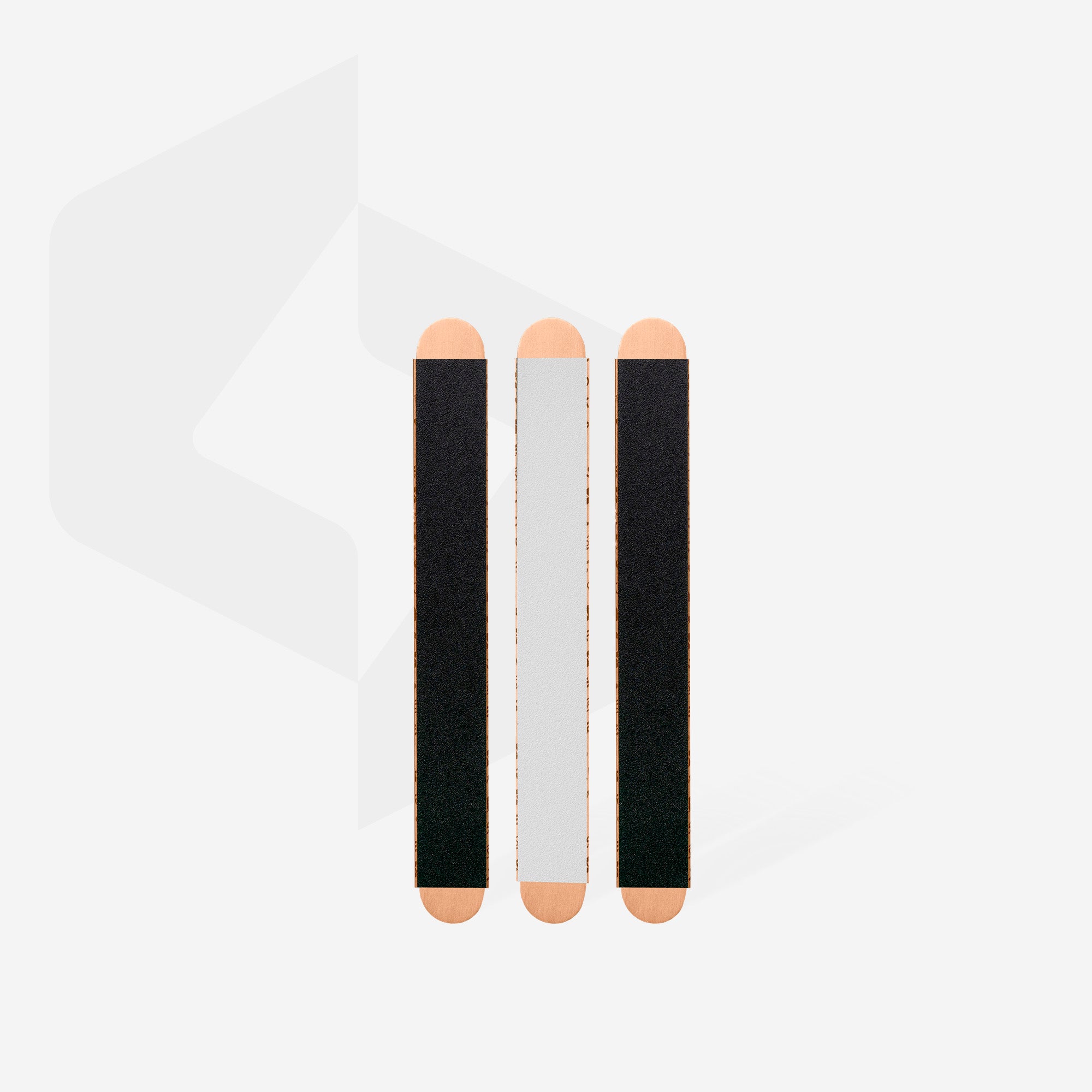 STALEKS Nail file papmAm Mix on a wooden base 180/240 (3 pcs)