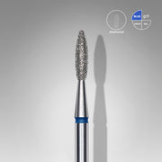 STALEKS Diamond nail drill bit flame blue EXPERT head diameter 2,1 mm / working part 8 mm