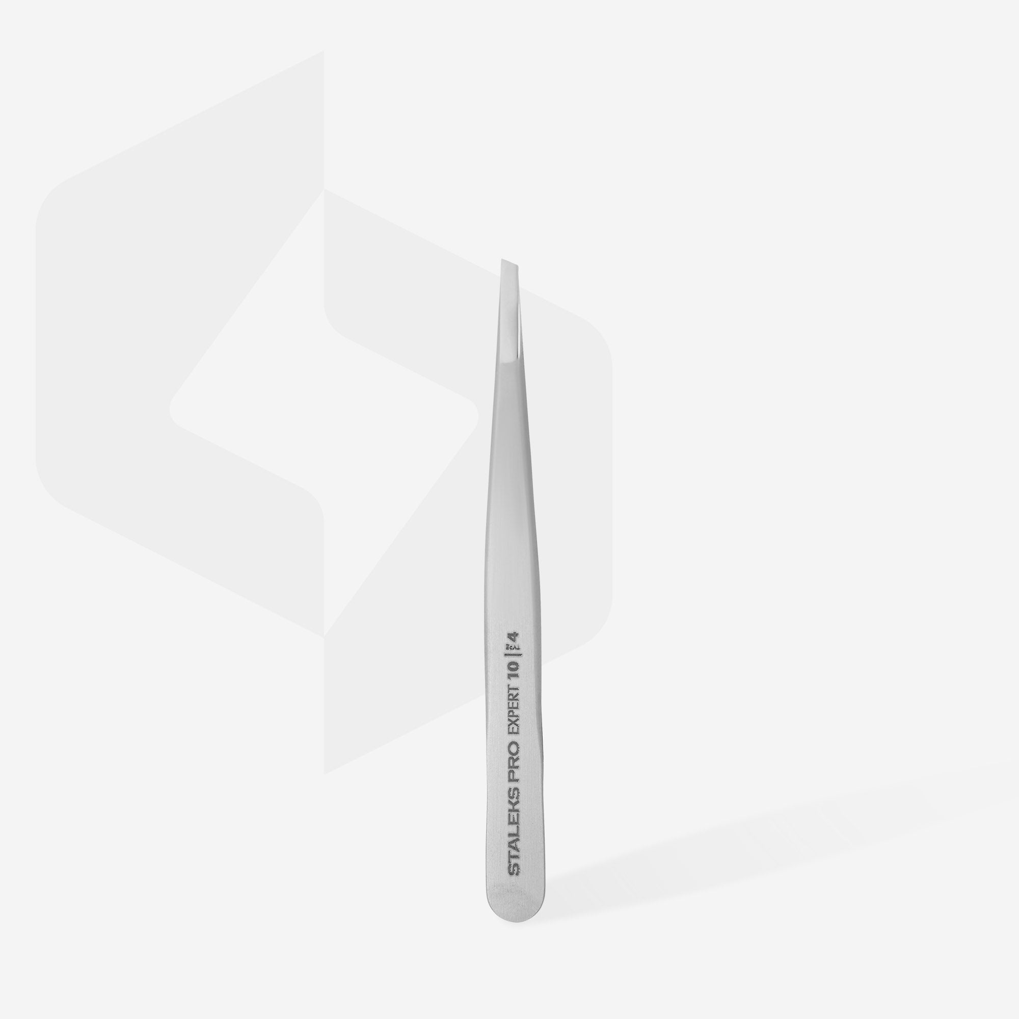 STALEKS Eyebrow tweezers EXPERT 10 TYPE 4 (narrow beveled)