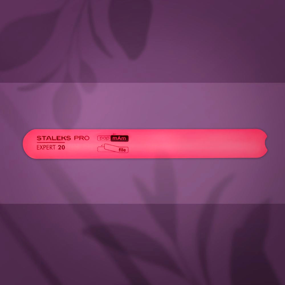 STALEKS Straight beveled plastic base for nail file EXPERT 20