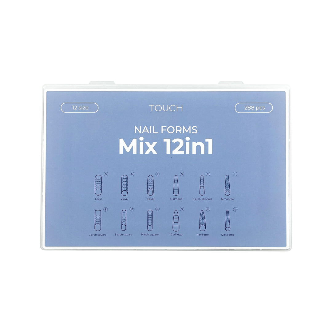 TOUCH Nagelspitzen Oberform Modelliermix 12in1 (288 Stück)