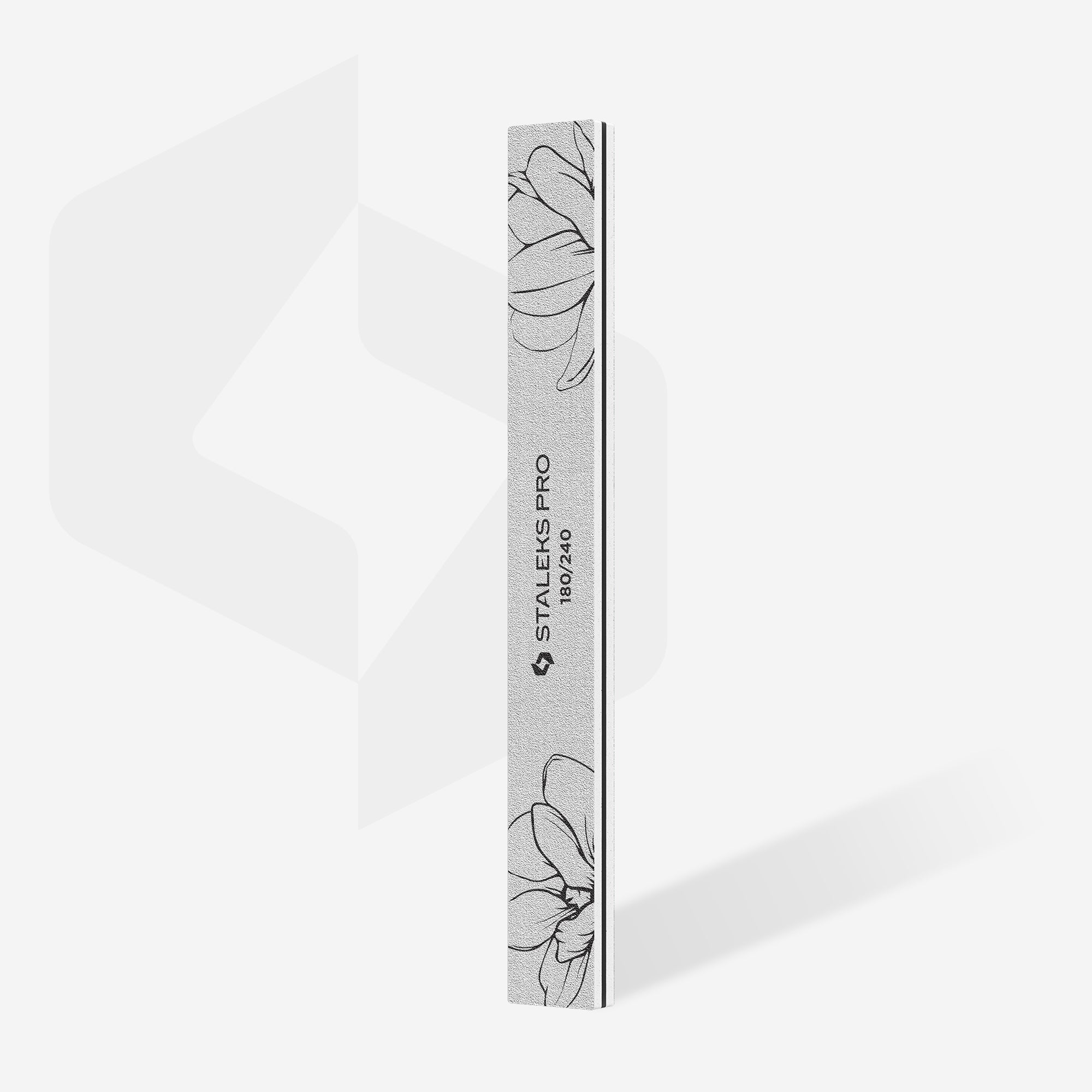 STALEKS Straight mineral nail file EXPERT 20 180/240 grit (25 pcs)