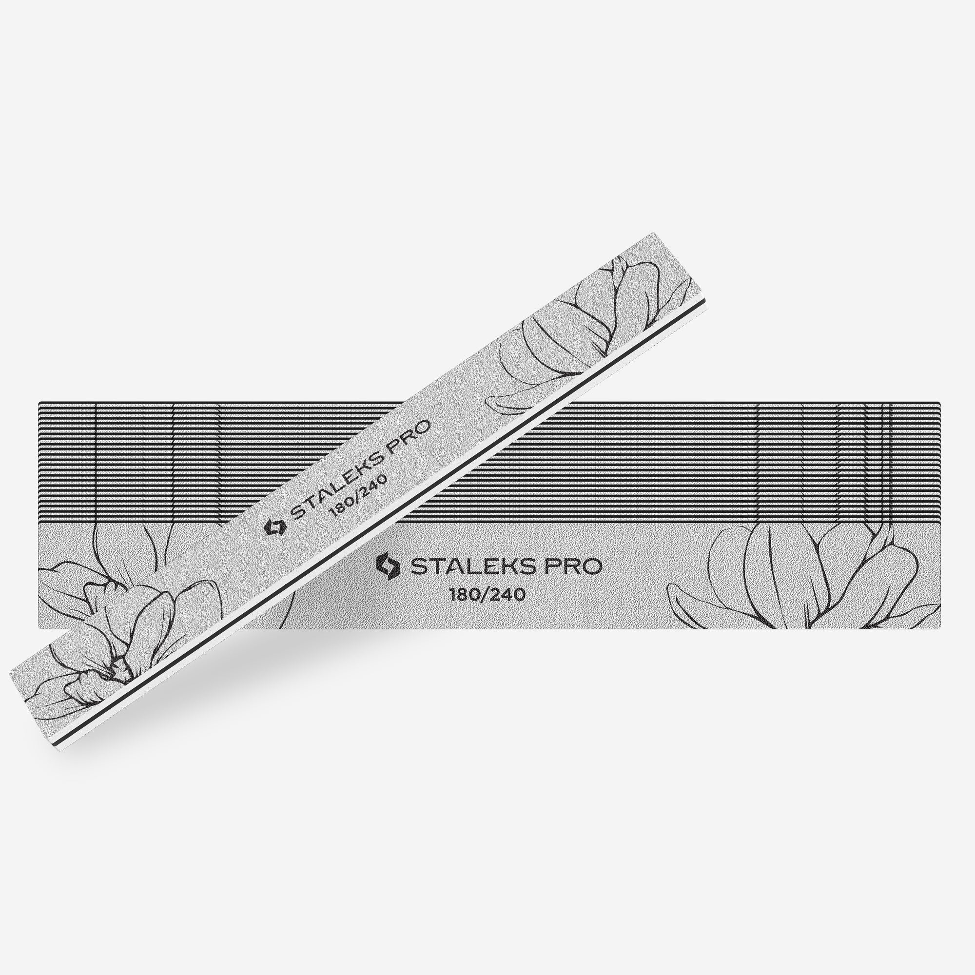 STALEKS Straight mineral nail file EXPERT 20 180/240 grit (25 pcs)
