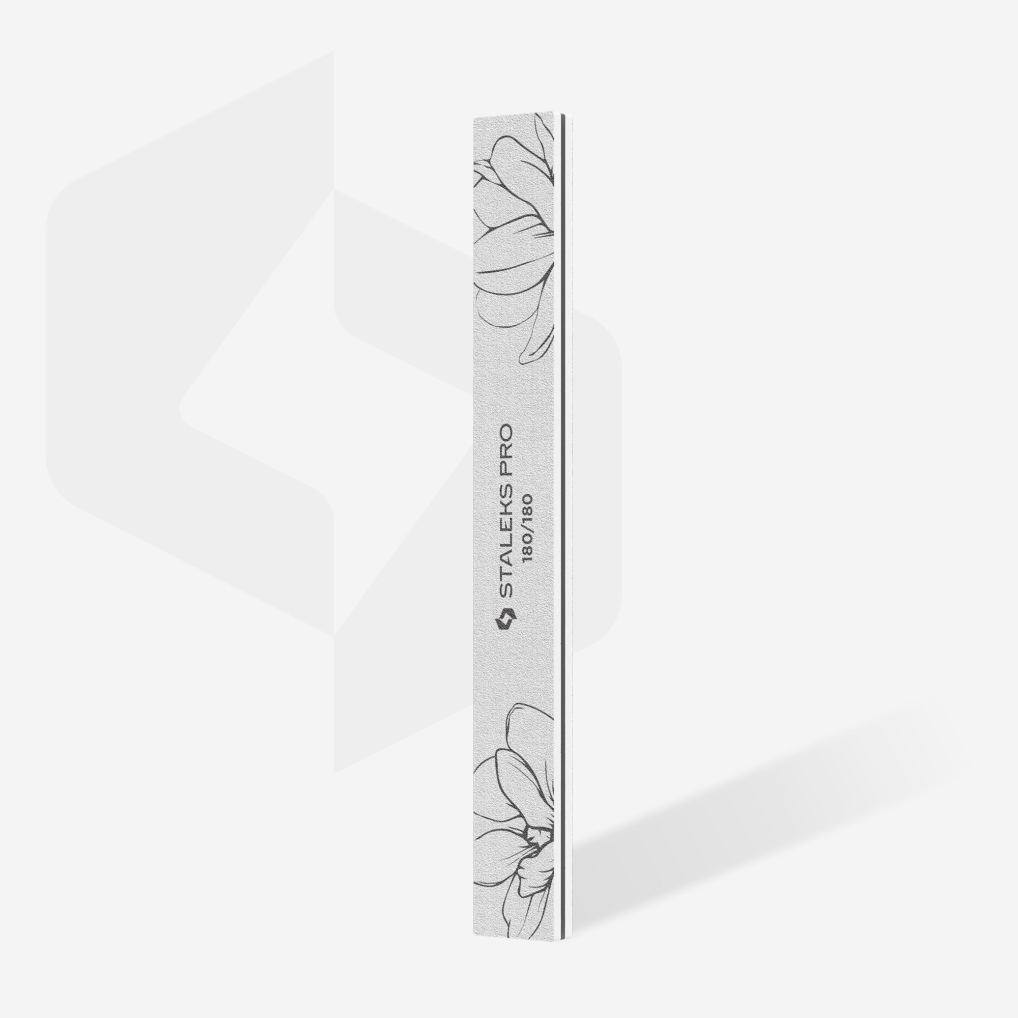 STALEKS Straight mineral nail file EXPERT 20 180/180 grit (25 pcs)