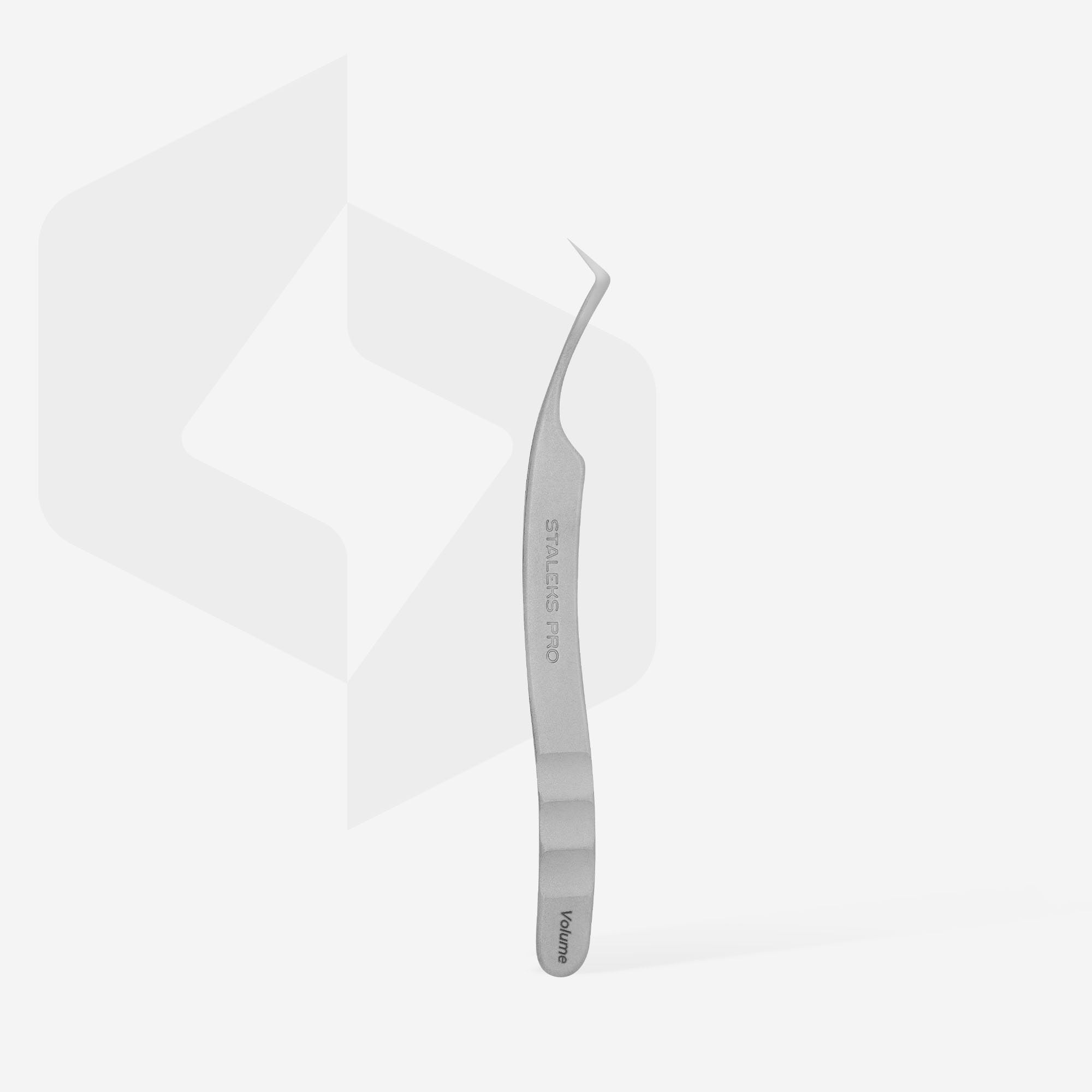 STALEKS Professional eyelash tweezers EXPERT 41 TYPE 2 (L-shaped, 40')