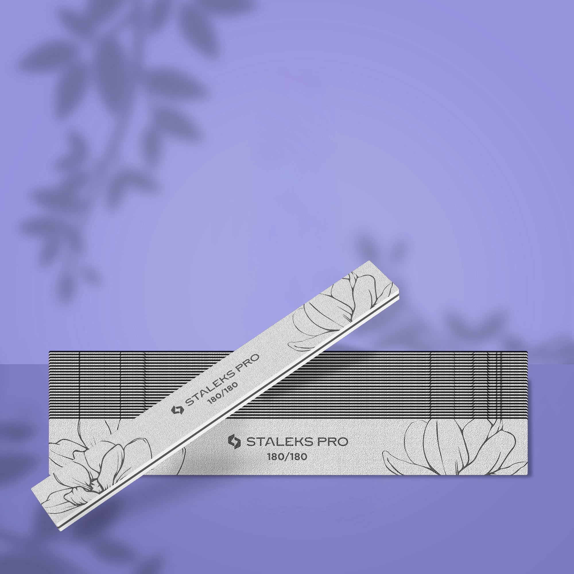 STALEKS Straight mineral nail file EXPERT 20 180/180 grit (25 pcs)