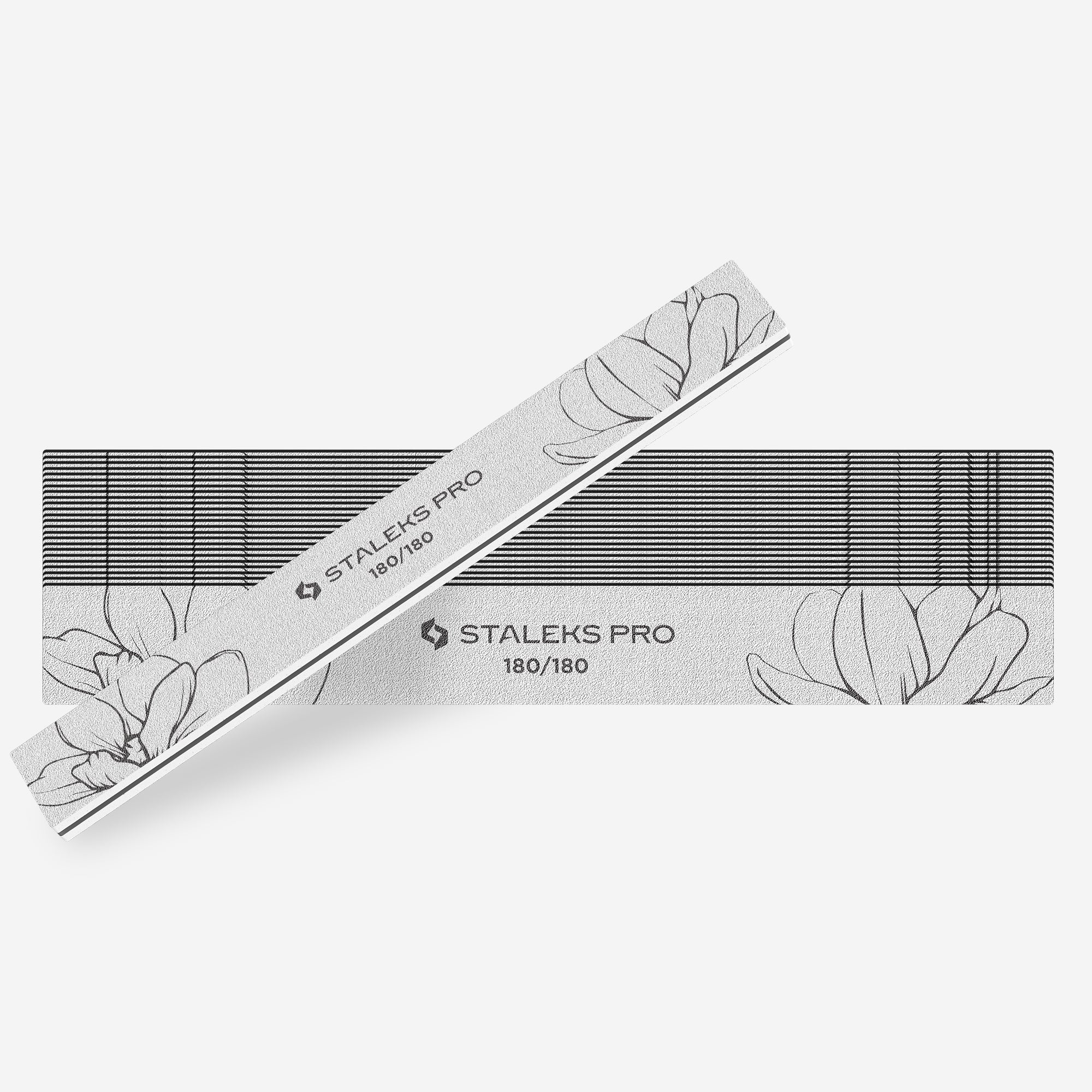 STALEKS Straight mineral nail file EXPERT 20 180/180 grit (25 pcs)